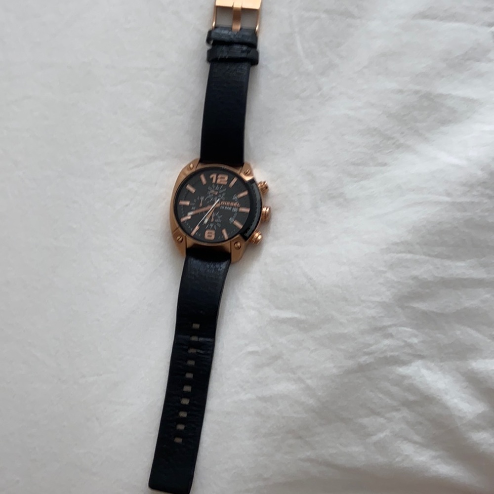 Diesel stainless steel water resistant watch